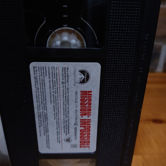 Mission: Impossible 1996 VHS video tape Action Thriller - Picture 7 of 8